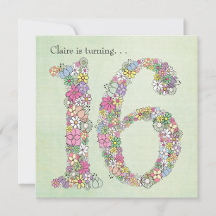 De zoete 16de Uitnodiging van de Douane van de