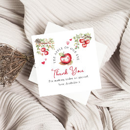 De zoete appel van ons Baby shower Bedankjes Labels
