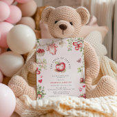 De zoete appel van ons Baby shower Kaart