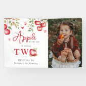 De zoete appel van ons oog | Foto 2e verjaardag Spandoek (Horizontaal)