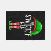 De zoete elf familie bijpassende groep kerstcadeau fleece deken (Voorkant (Horizontaal))