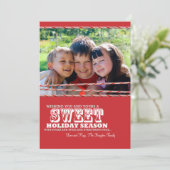 De zoete Kaart van de Foto van Kerstmis van het (Staand voorkant)