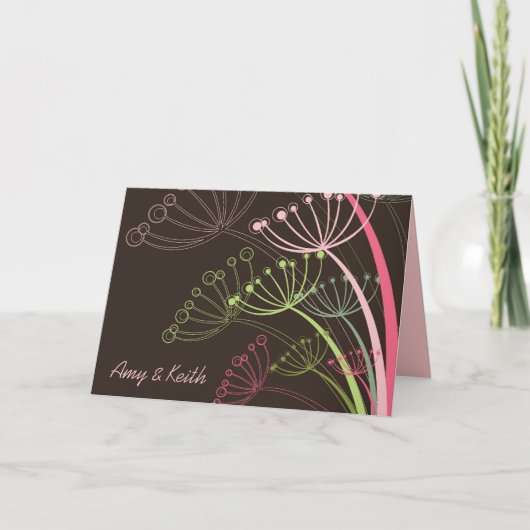 De zoete Kaart van de Uitnodiging/van de (Voorkant)