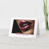 De Zoete Kussen van de aardbei Kaart (Voorkant)