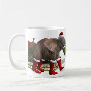 De zoete Olifant van de Kerstman Koffiemok