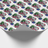 De zoete Olifanten van de Cartoon op Kerstmis van Cadeaupapier (Hoek)