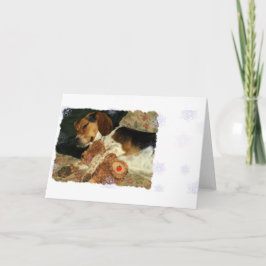 De zoete Slaperige Brak Snoopy van Dromen met Kaart