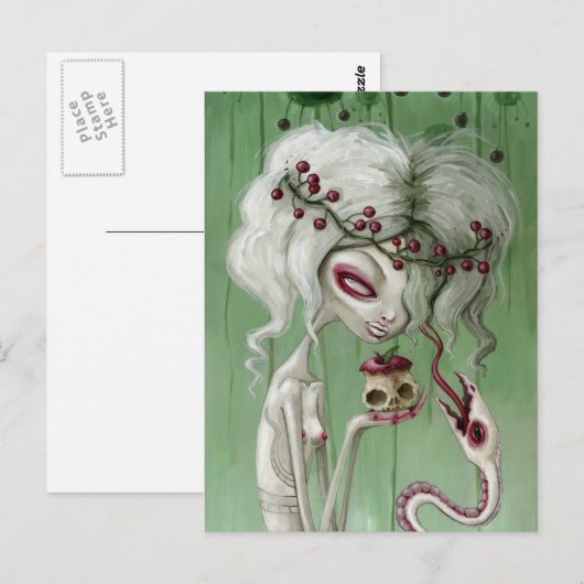 De zoete smaak van de dood briefkaart (Voorkant / Achterkant)