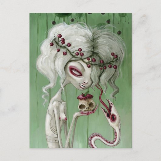 De zoete smaak van de dood briefkaart (Voorkant)