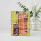 De Zoete Snoep Mixed Media Collage Briefkaart (Staand voorkant)