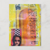 De Zoete Treat Mixed Media Collage Briefkaart (Voorkant)