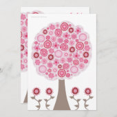 De zoete Uitnodiging van de Boom van de Bloesem (Voorkant / Achterkant)