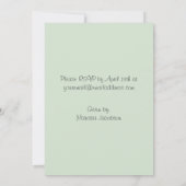 De zoete Uitnodigingen van het Baby shower van de (Achterkant)