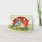 De zoete Victoriaans Kaart van de Valentijnsdag (Voorkant)