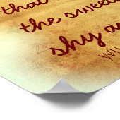 De zoetste bloem - William Wordsworth citaat Poster (Hoek)