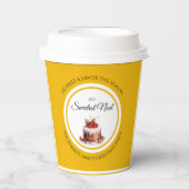 De zoetste Noel Christmas Paper Cups | Modern Papieren Bekers (Voorkant)