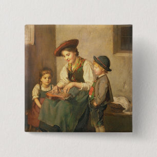 De Zof Player Vierkante Button 5,1 Cm