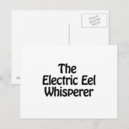 de zogenaamde elektrische palingfluister briefkaart (Voorkant / Achterkant)