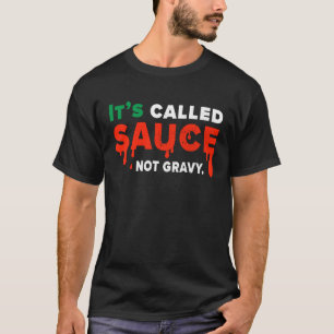 De zogenaamde Sauce not Gravy Italiaanse vlag Prid T-shirt