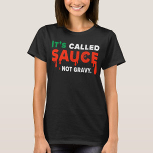 De zogenaamde Sauce not Gravy Italiaanse vlag Prid T-shirt