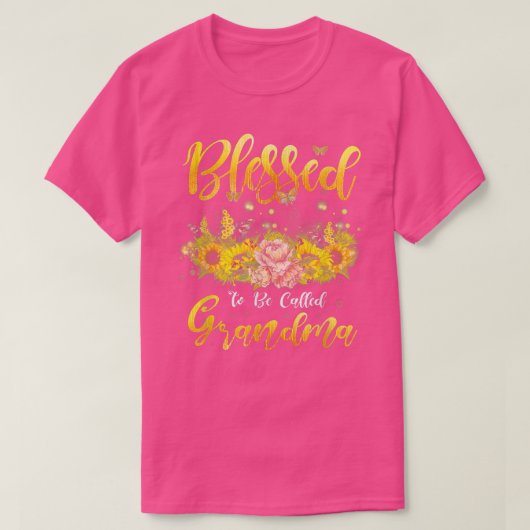 De zogenoemde oma Sunflower Lovers Gran T-shirt (Design voorkant)