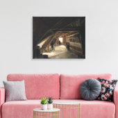 De zolder van een Museum Canvas Afdruk (Insitu (Woonkamer))