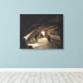 De zolder van een Museum Canvas Afdruk (Insitu (Houten vloer))