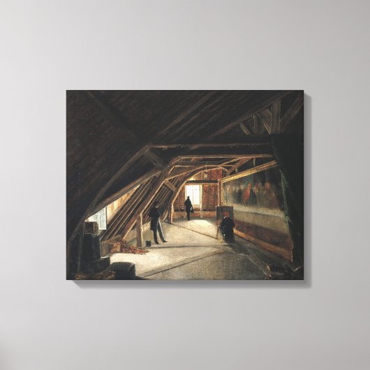 De zolder van een Museum Canvas Afdruk (Voorkant)