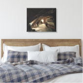 De zolder van een Museum Canvas Afdruk (Insitu (Slaapkamer))