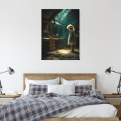 De Zolder van Kleine Lichten Canvas Afdruk (Insitu (Slaapkamer))