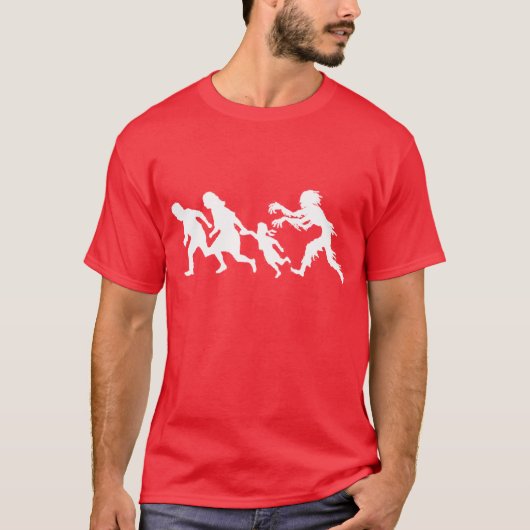 De Zombie Chase T-shirt (Voorkant)