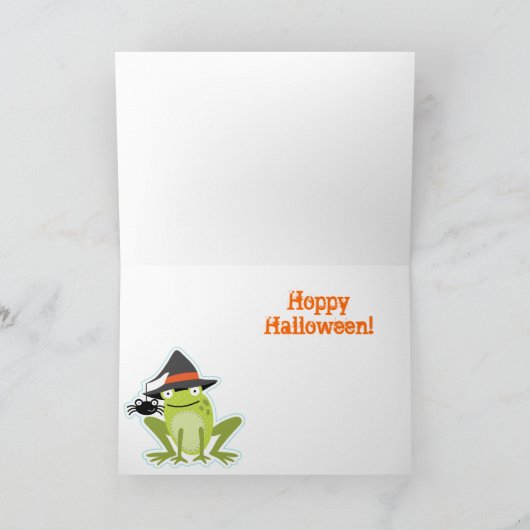 De Zombie Halloween van Froggy Kaart (Binnen)