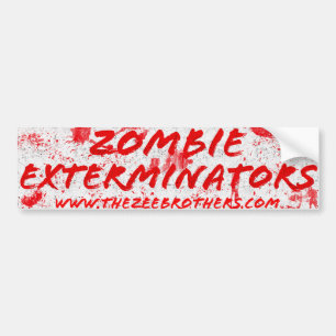 De Zombie ontleent blanke griezelaar Bumpersticker
