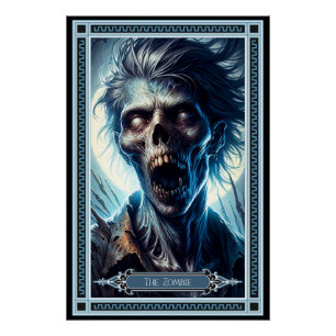 De Zombie Tarot Kaart Perfect Poster