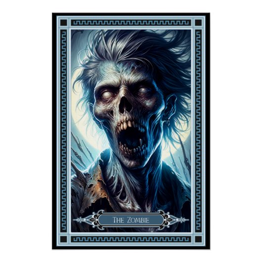 De Zombie Tarot Kaart Perfect Poster (Voorkant)