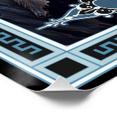 De Zombie Tarot Kaart Perfect Poster (Hoek)