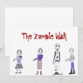 De Zombie-uitnodiging.. Kaart (Voorkant / Achterkant)