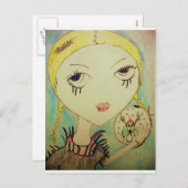 De Zombie van de Prinses van Kerstmis van het Feestdagenkaart (Voorkant / Achterkant)