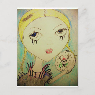 De Zombie van de Prinses van Kerstmis van het Feestdagenkaart