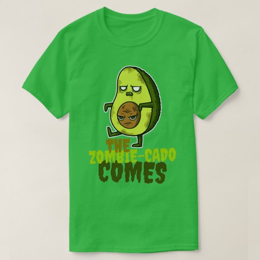 De Zombiecado komt eraan T-shirt (Design voorkant)