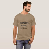 de zombieën eten hersenen t-shirt (Voorkant volledig)