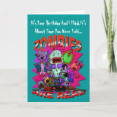 De zombieën zijn de Echte Kaart van Groeten (Voorkant)