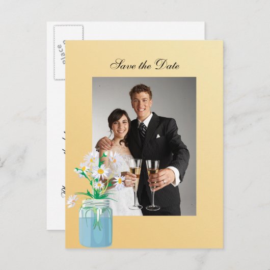 De Zomdag sparen het Briefkaart van de Datum (Voorkant / Achterkant)