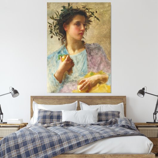 de zomer (1880) canvas afdruk (Insitu (Slaapkamer))