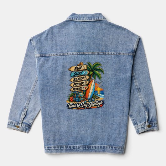 De Zomer Afscheid Denim Jacket (Achterkant)