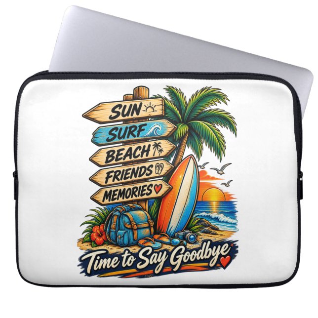 De Zomer Afscheid Laptop Sleeve (Voorkant)