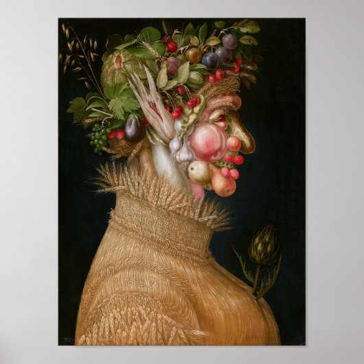 De zomer, Arcimboldo Poster (Voorkant)