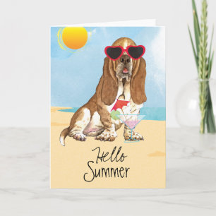 De zomer Basset Hound Kaart