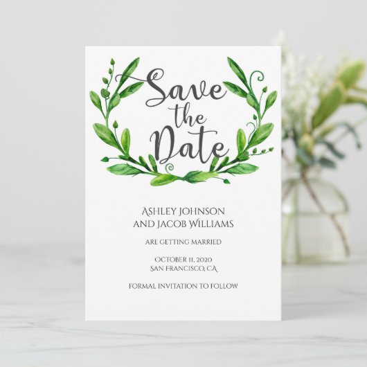 De zomer bewaart de datum. Aankondiging van een br (Staand voorkant)