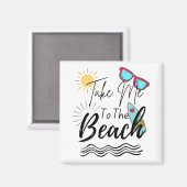 De zomer brengt me naar de strand magneet (Voorkant / Achterkant)